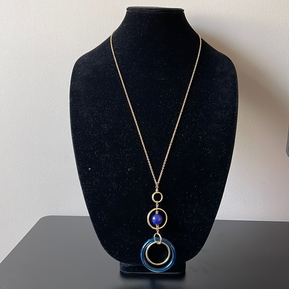 14th & Union Gold Tone
Long Chain Bead Pendant Necklace